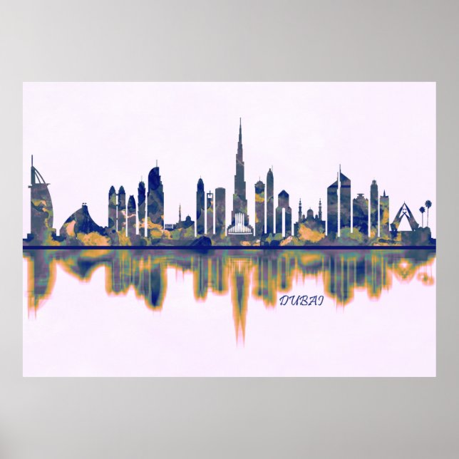 Dubai Skyline Poster (Front)