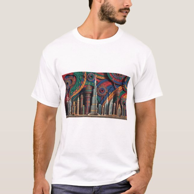 DUBAI SKYLINE T-Shirt (Front)
