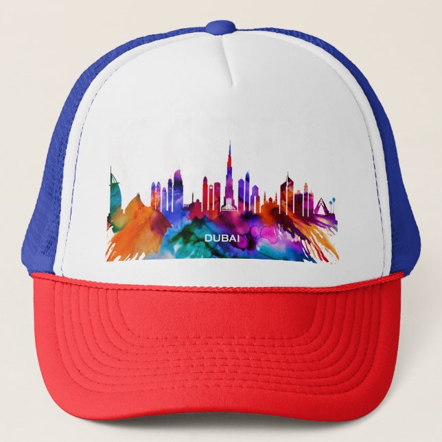 Dubai Skyline Trucker Hat (Front)