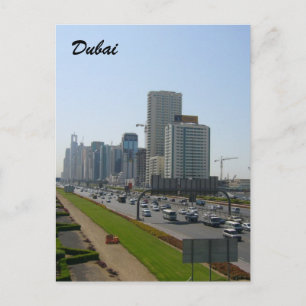dubai street postcard