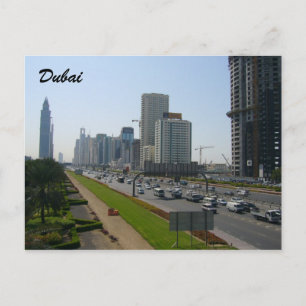 dubai streets postcard