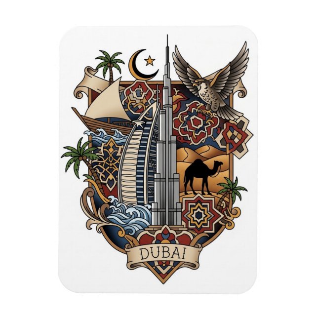 Dubai Travel Magnet (Vertical)