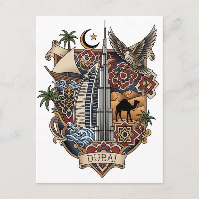 Dubai Travel Postcard (Front)