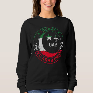 Dubai Uae Passport For Travellers And Tourists Sweatshirt