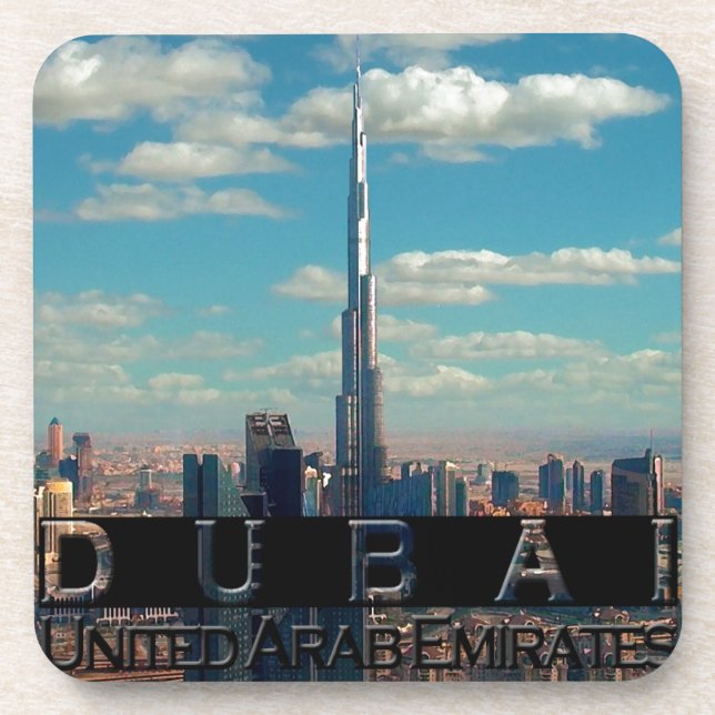 Dubai UAE Souvenir Coaster (Front)