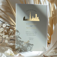 Dubai UAE Wedding Invitation
