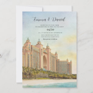 Dubai UAE Wedding Skyline Invitation