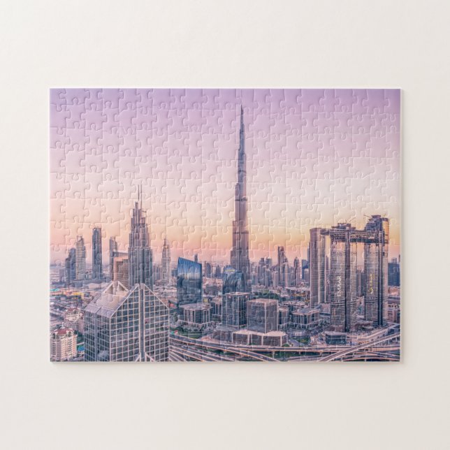 Dubai United Arab Emirates Asia Burj Khalifa Sight Jigsaw Puzzle (Horizontal)