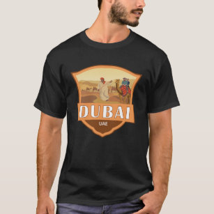 Dubai United Arab Emirates Desert Safari Retro T-Shirt