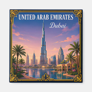 🌇 Dubai United Arab Emirates Memory From Visit 🌇 Magnet