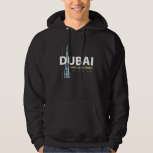 Dubai United Arab Emirates Modern Skyline Design Hoodie