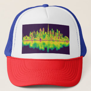 Dubai United Arab Emirates Skyline Trucker Hat