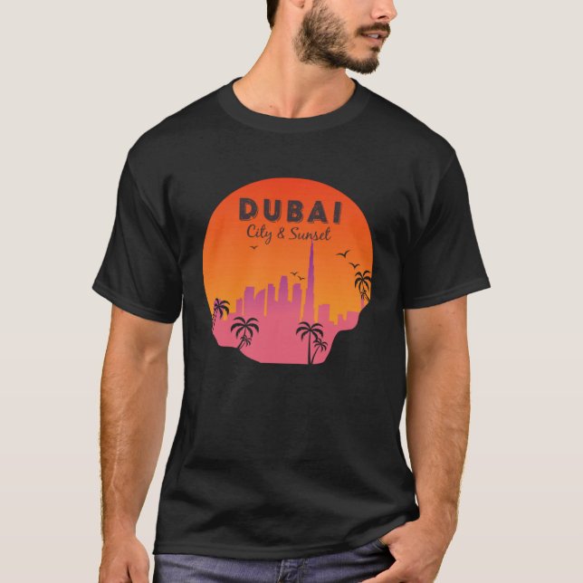 Dubai United Arab Emirates Souvenir I Love Dubai S T-Shirt (Front)