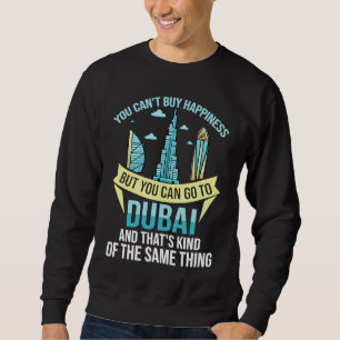 Dubai United Arab Emirates Uae City Skyline Map Sweatshirt