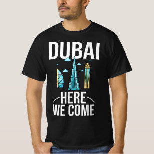 Dubai United Arab Emirates Uae City Trip Skyline M T-Shirt