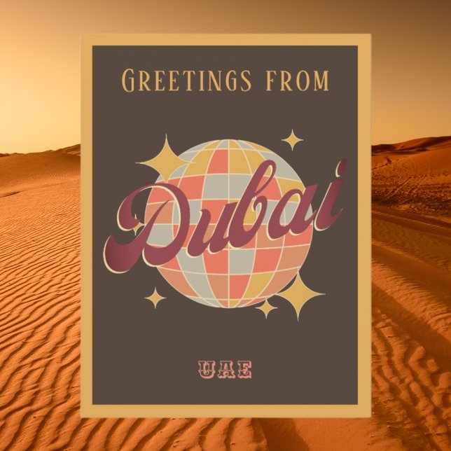 Dubai United Arabic Emirates Retro Postcard (Creator Uploaded)