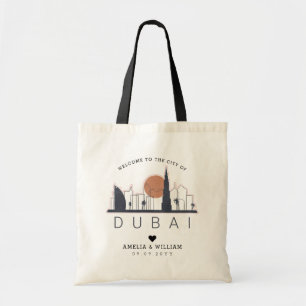 Dubai Wedding   Stylised Skyline Tote Bag