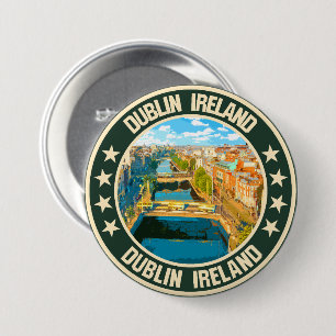 Dublin                                             7.5 cm round badge
