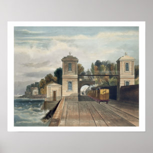 Dublin and Kingstown Railway: Granite Pavilions an Poster