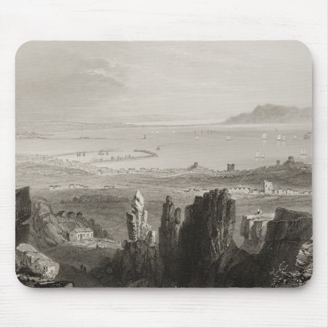 Dublin Bay from Kingstown Quarries Mouse Pad (Front)