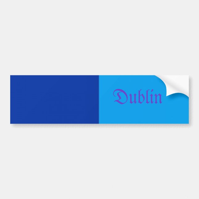 Dublin Bumper Sticker (Front)