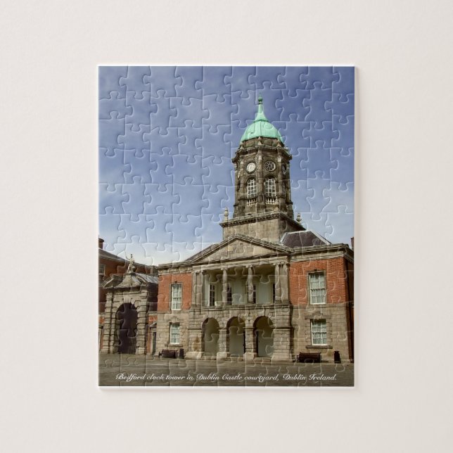 Dublin castle puzzle, Bedford clock tower Jigsaw Puzzle (Vertical)