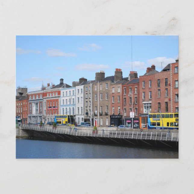 Dublin Centre on the Liffey Postcard (Front)