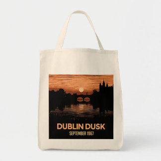 Dublin Dusk: Captivating Twilight Scenes Tote Bag