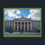 Dublin GPO Postcard<br><div class="desc">Postcard featuring a photo of the GPO (General Post Office) in Dublin,  Ireland.</div>