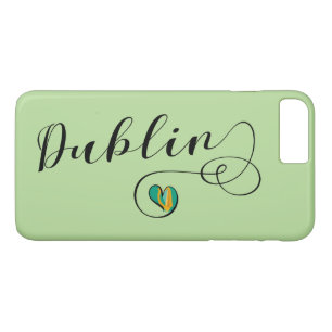 Dublin Heart Cell Phone Case, Ireland iPhone 8 Plus/7 Plus Case