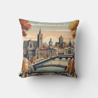 Dublin In Autumn Cushion