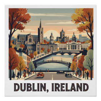 Dublin in Autumn Poster