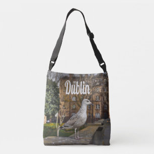 Dublin Ireland Bird on Brick Wall Crossbody Bag