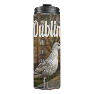 Dublin Ireland Bird on Brick Wall Thermal Tumbler
