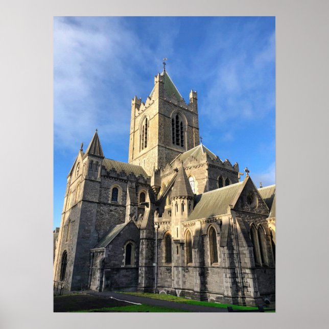 Dublin Ireland Christ Church Cathedral landmark ar Poster (Front)