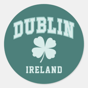 Dublin Ireland Classic Round Sticker