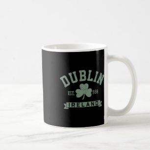 Dublin Ireland Clover Leaf Irish St. Patricks Day Coffee Mug