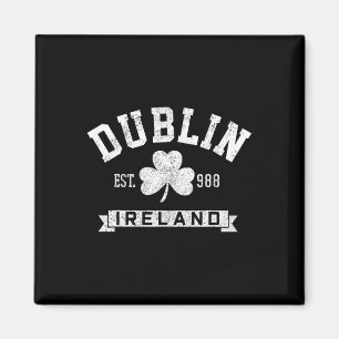 Dublin Ireland Clover Leaf Irish St. Patricks Day Magnet