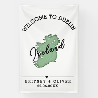 Dublin Ireland Destination Wedding Favours Banner