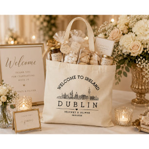 Dublin Ireland Destination Wedding Favours Tote Bag