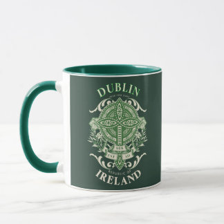 Dublin Ireland Irish Celtic Cross Mug