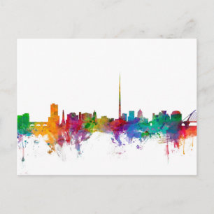 Dublin Ireland Skyline Postcard