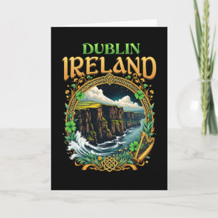 Dublin Ireland Souvenir Sea Cliffs Dublin Vacation Card