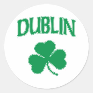 Dublin Irish Classic Round Sticker