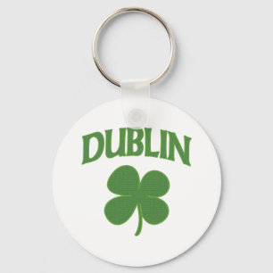 Dublin Irish Shamrock Key Ring