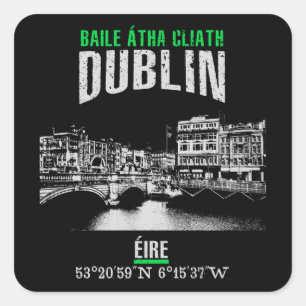 Dublin Square Sticker