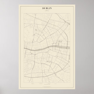 Dublin Street Map Poster