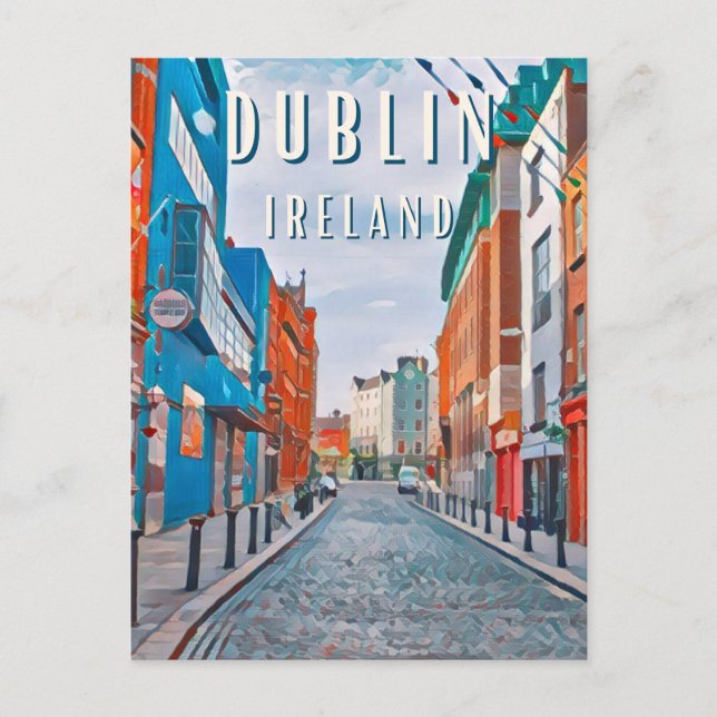 Dublin, the city of Irish traditions Postcard (Front)