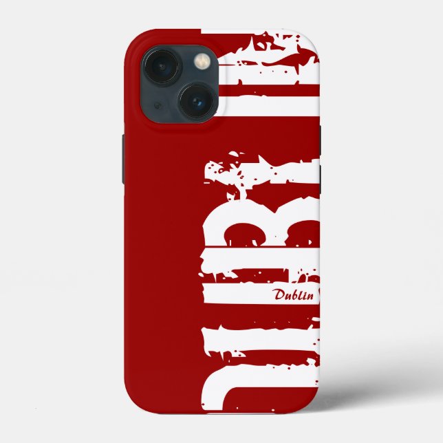 Dublin - Urban Style - Red And White  Case-Mate iPhone Case (Back)