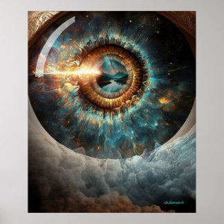 Dubman Designs: Eye of God, River of Hope Poster